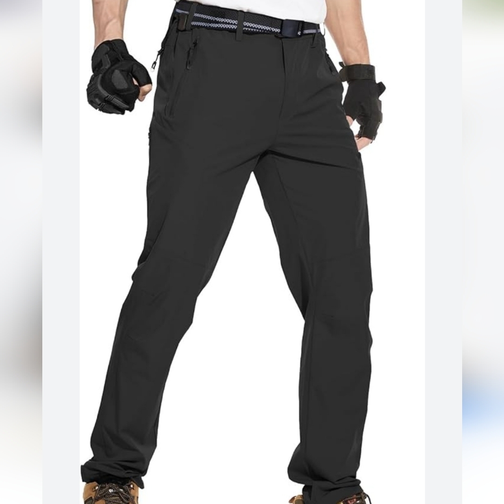 Men's Versatile Black Cargo Pants